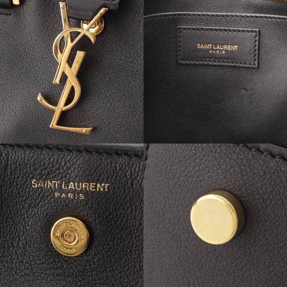 SAINT LAURENT Baby Cabas 2WAY Shoulder Bag Black - Picture 7 of 10